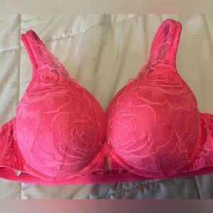 Cacique Pink Floral Bra 42c